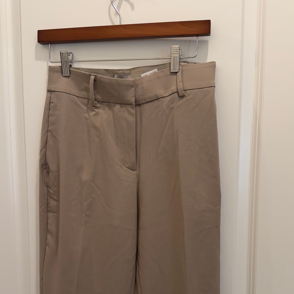 H&M Women's Taupe Cropped Dress Pants -  Tailored Fit